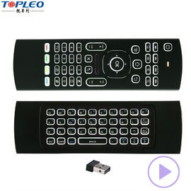 صفحه کلید بی سیم MX3 با نور پس زمینه mini BT 2.4G و دسته کوچک موسیقی جاز ماوس